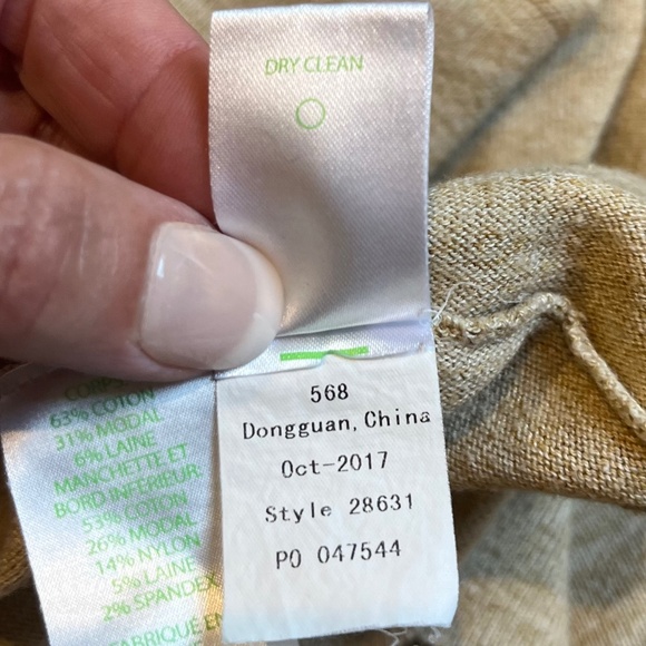 Lilly Pulitzer Jupiter Sweater Dress Cotton Modal Wool PB Camel Heather L - Picture 11 of 11